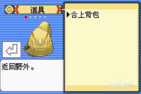 口袋妖怪背包怎么打开[图1]